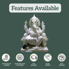 Ganpati White Marble Idol – Purifying Artistry for Home & Temple - Salvik | Marble Murti Manufacturers in India
