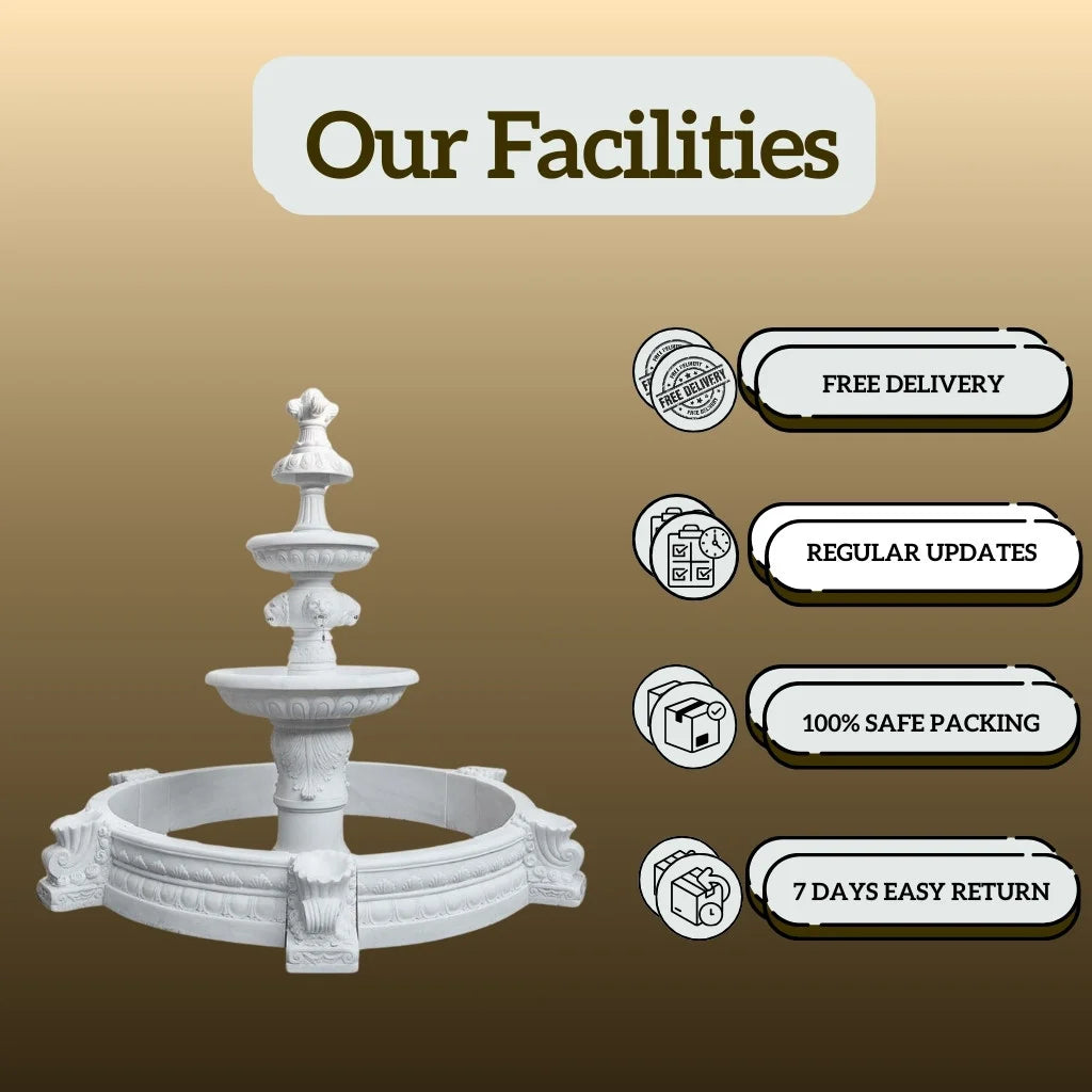 Garden Water Fountain - Salvik | Marble Murti Manufacturers in India