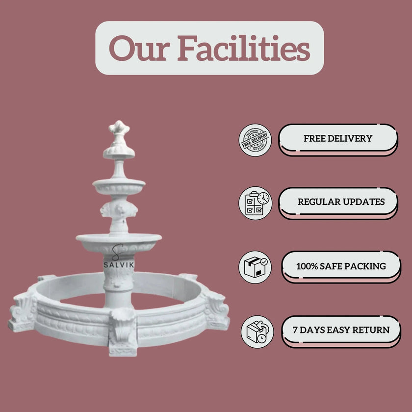 Garden Water Fountain - Salvik | Marble Murti Manufacturers in India