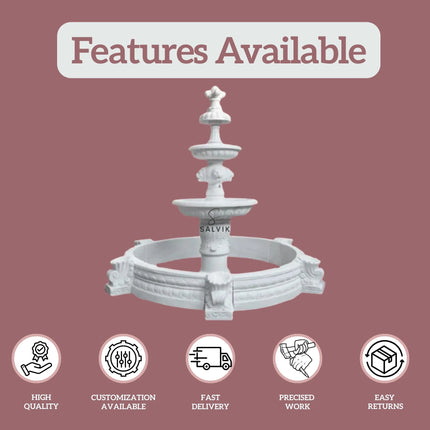 Garden Water Fountain - Salvik | Marble Murti Manufacturers in India