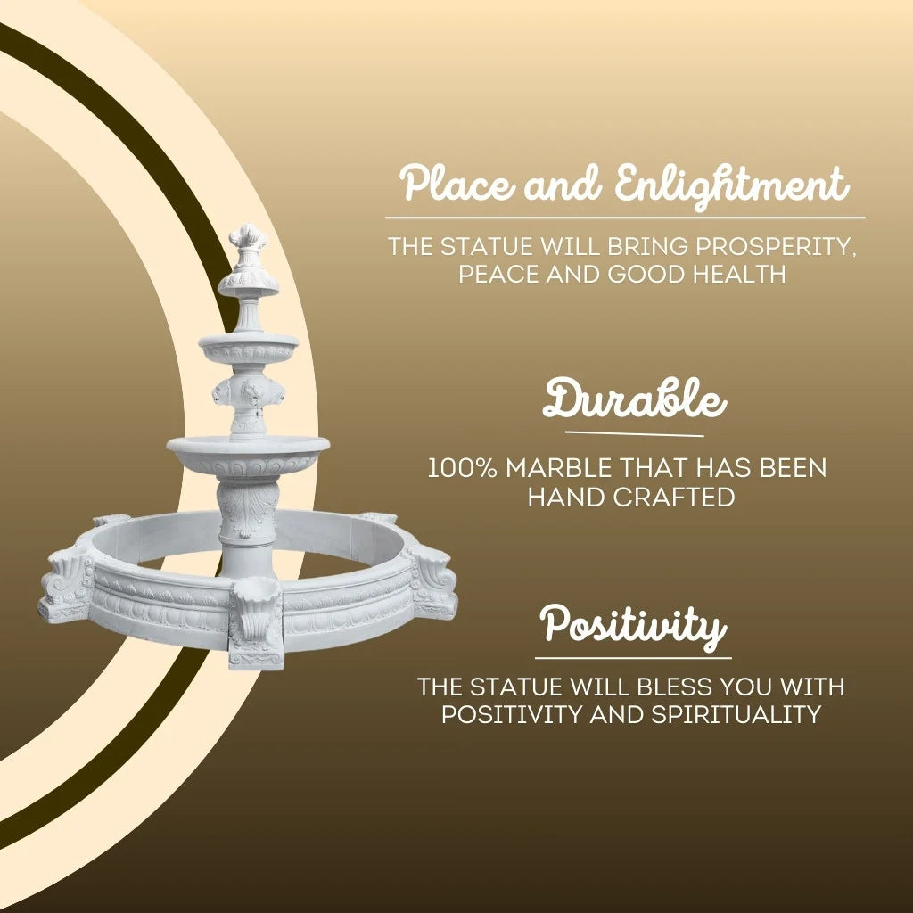 Garden Water Fountain - Salvik | Marble Murti Manufacturers in India