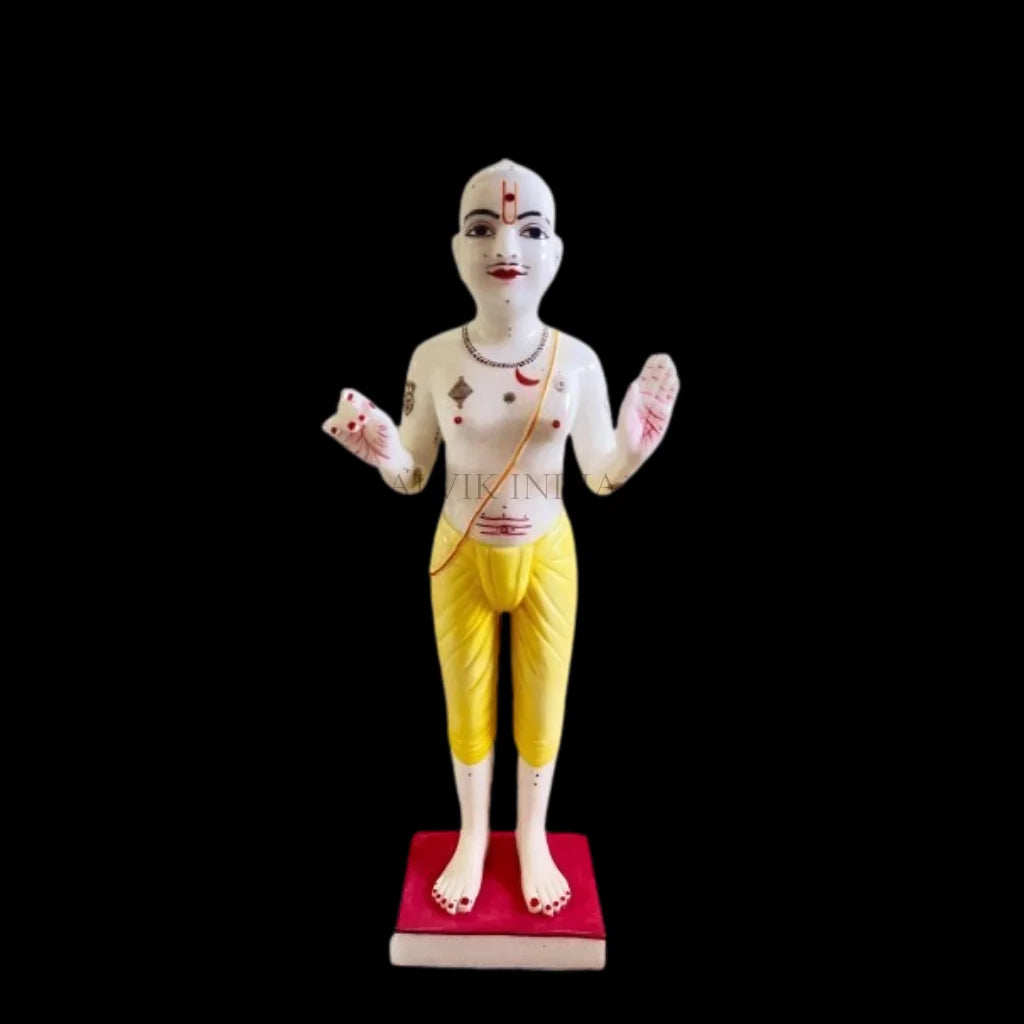 Handcrafted Ghanshyam Maharaj marble murti and idol for home temple