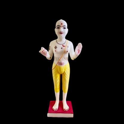 Handcrafted Ghanshyam Maharaj marble murti and idol for home temple