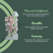 Handcrafted Hanuman Ji marble statue symbolizing positivity, durability and spiritual peace made from 100% Makrana marble by Salvik India.