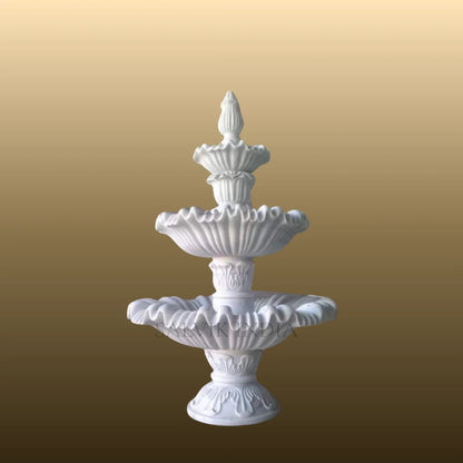 Handcrafted 5ft marble garden fountain for outdoor landscaping