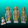 handcrafted marble ram darbar idol set 12 inch for home mandir