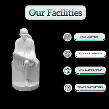  Sai Baba Marble Statue for Home and Temple Décor