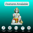 Hanuman Marble Murti 6 Inch product features including high quality marble, customization, fast delivery, hand carved and easy returns
