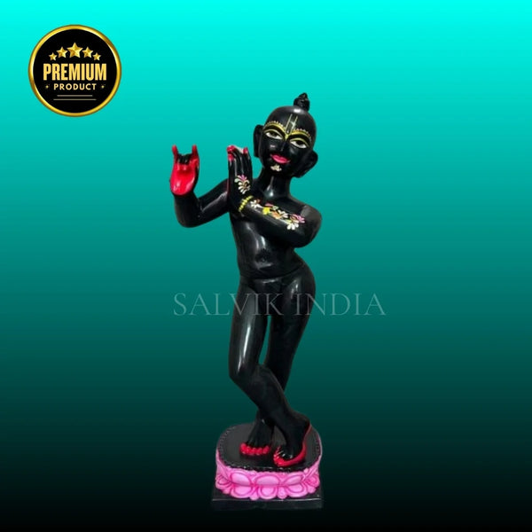 ISKCON Black Krishna Murti in marble