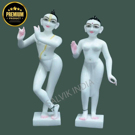 Iskcon Radha Krishna Idol (12 - 30 Inch) - Salvik | Marble Murti Manufacturers in India