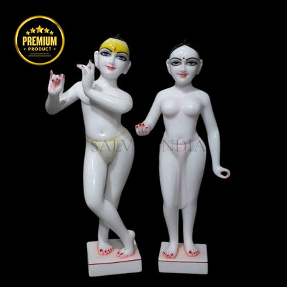 ISKCON Radha Krishna Marble Moorti in Makrana Marble