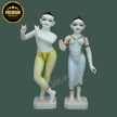Iskcon Radha Krishna Marble Statue (12 - 30 Inch)