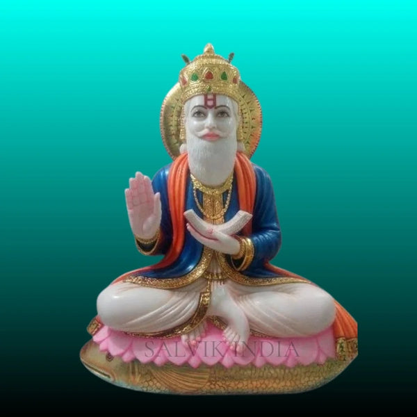 Jhulelal marble Idol - Salvik | Marble Murti Manufacturers in India