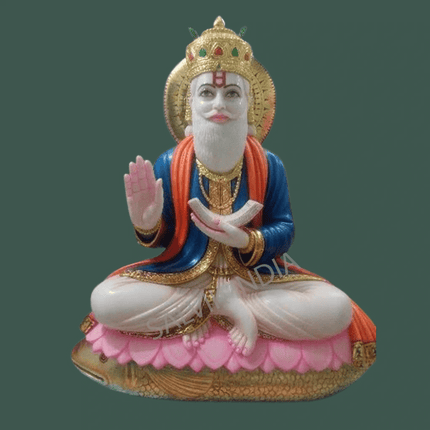 Jhulelal marble Idol - Salvik | Marble Murti Manufacturers in India