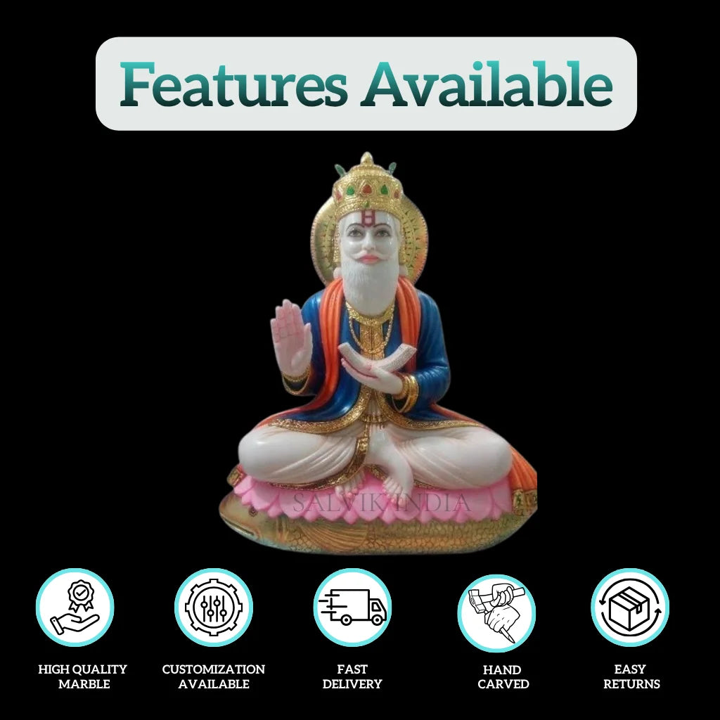 Jhulelal marble Idol - Salvik | Marble Murti Manufacturers in India