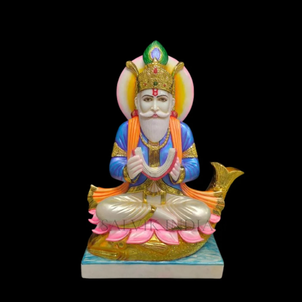 Jhulelal marble murti - Salvik | Marble Murti Manufacturers in India