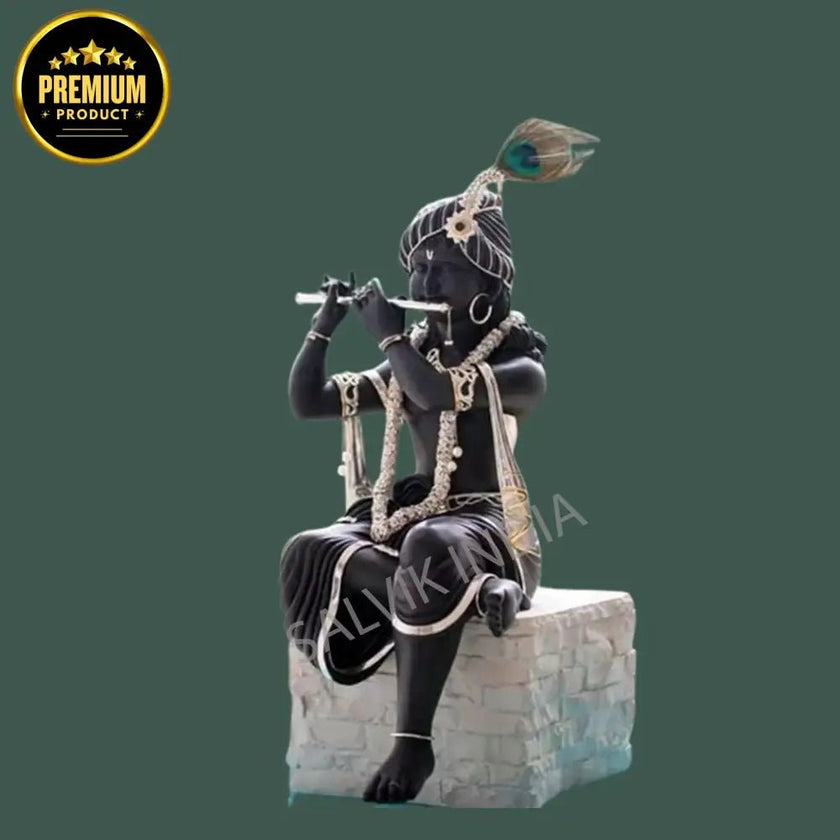 Krishna Marble Idol (18 - 30 Inch) - Salvik | Marble Murti Manufacturers in India