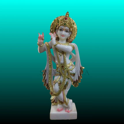 Krishna Murti Marble (12 - 30 Inch) - Salvik | Marble Murti Manufacturers in India