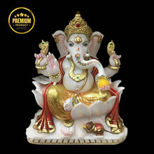 large Ganesh marble statue handcrafted for home entrance and temples