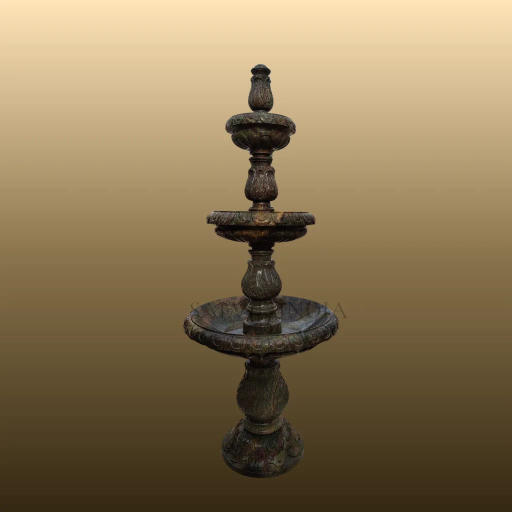 Large 7ft garden marble fountain for outdoor decor