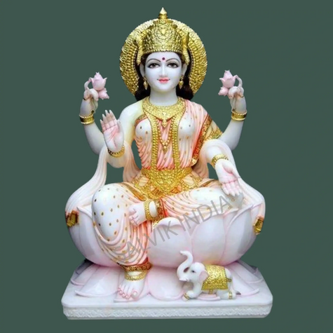 Laxmi Mata Marble Statue
