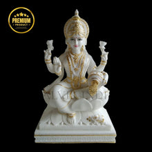 Laxmi Mata Marble Idol - Salvik | Marble Murti Manufacturers in India