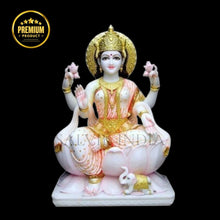 Laxmi Mata Marble Statue - Salvik | Marble Murti Manufacturers in India