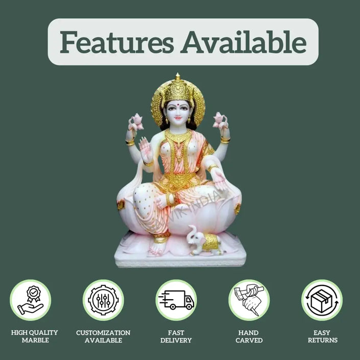Laxmi Mata Marble Statue 1