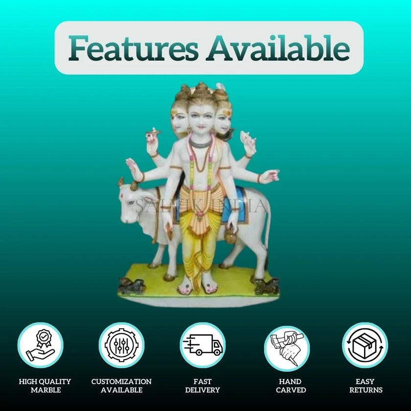 Lord Dattatreya marble idol for home temple