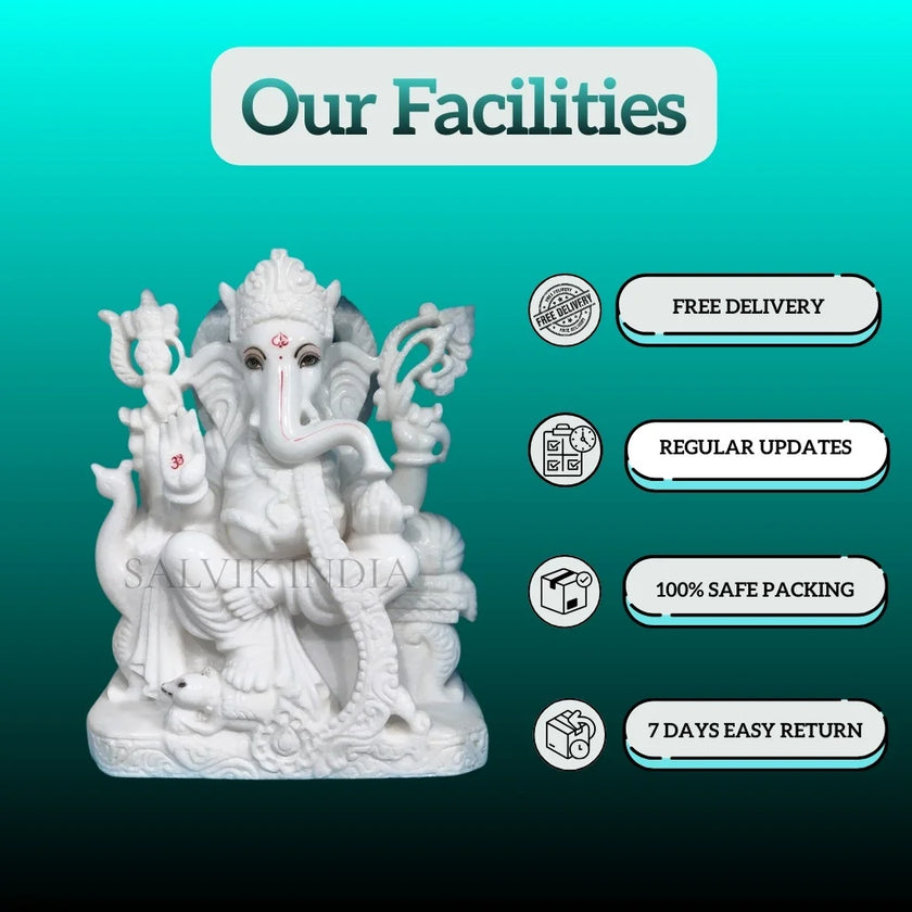 Facilities available with Lord Ganesha statue including packaging and delivery