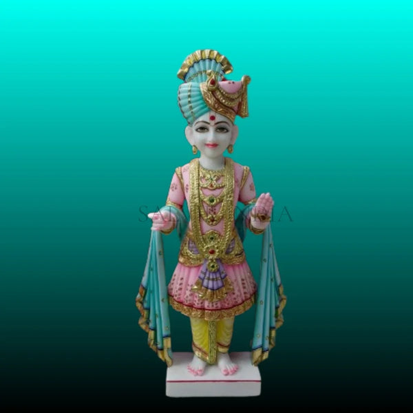 Handcrafted Ghanshyam Maharaj Marble Murti Online for Temple and Home