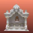 Luxury designer marble mandir handcrafted temple with premium decorative design