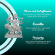 White Marble Durga Mata statue with premium detailing by Salvik India