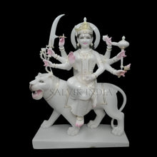 Maa Durga marble statue for home mandir handcrafted for daily worship