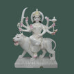 Beautiful Maa Durga Marble statue handcrafted from pure white marble