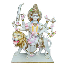 Maa Durga Murti Marble – Handcrafted Statue for Sacred Spaces