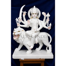 Maa Durga Murti Marble – Premium Marble Idol for Temple