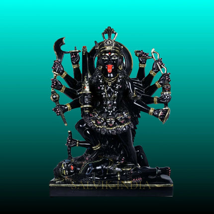 Maa Kali Marble Murti  online– Handcrafted Idol for Home Temple
