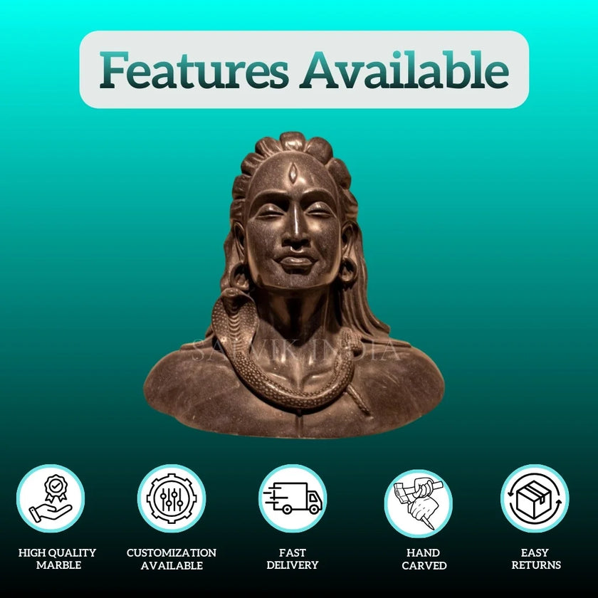 Mahadev marble murti for home temple