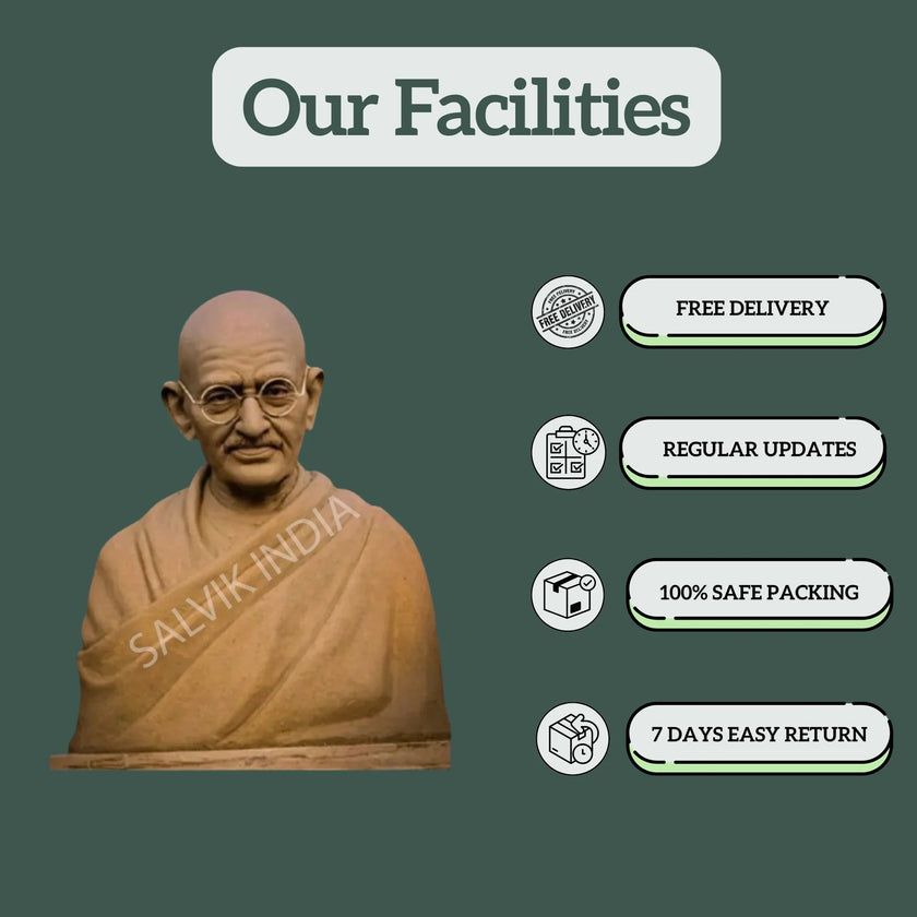 Mahatma Gandhi Marble Statue - Salvik | Marble Murti Manufacturers in India