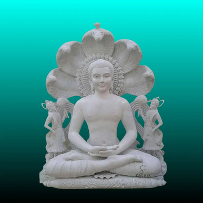 Mahavir bhagwan marble murti 