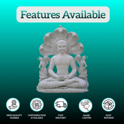 Mahavir bhagwan marble murti 