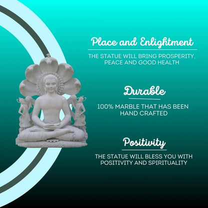 Mahavir bhagwan marble murti 3