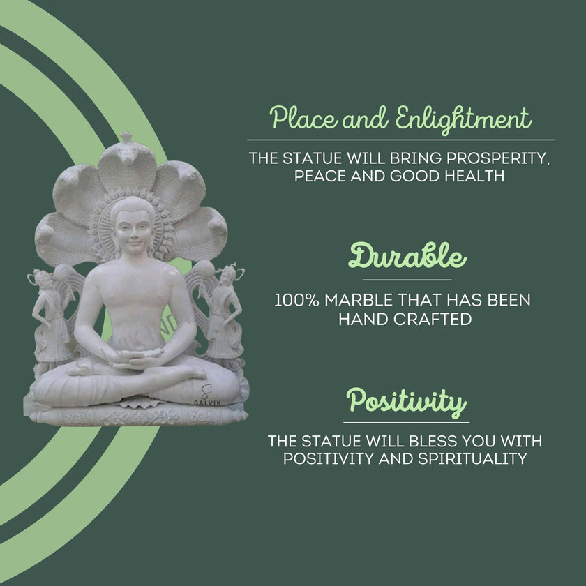 Mahavir bhagwan marble murti 3
