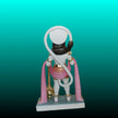 Makrana marble Hanuman murti – back view of handcrafted idol