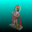 Handcrafted marble Hanuman murti for home – right side view
