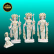 Makrana marble Ram Darbar sculpture 2 feet handcrafted idol set