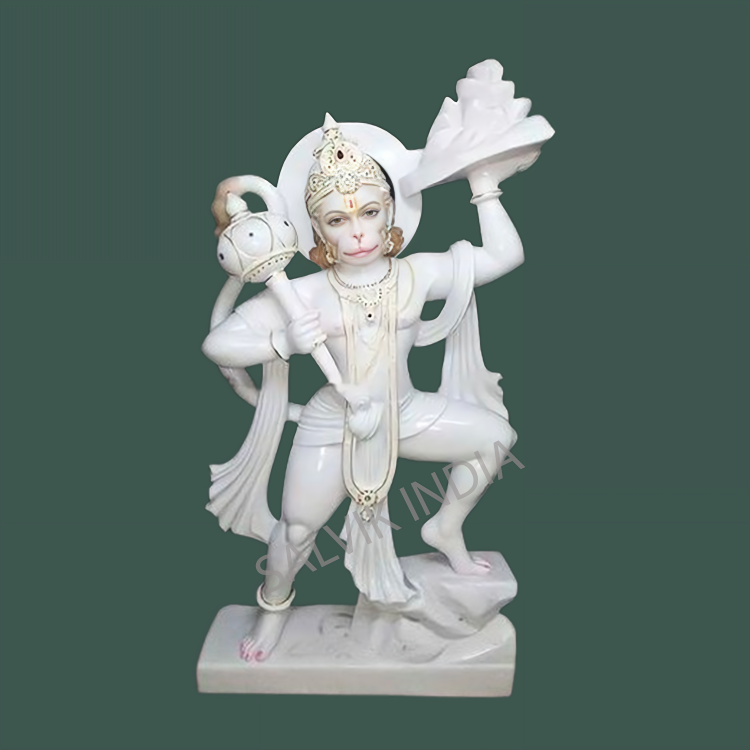 makrana marble Hanuman idol for home