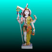 Front view of Marble Ardhanarishwar Statue depicting Lord Shiva and Goddess Parvati in one form