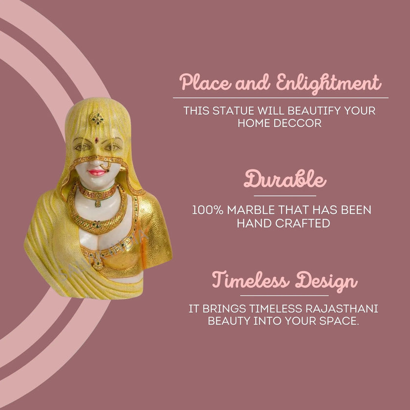 Marble Bani Thani 24 Inch - Salvik | Marble Murti Manufacturers in India